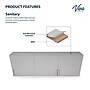 Vivacomfort 24'' H x 72" W Wood Wall Mounted Cabinet, 3-Doors, Gray (902WALL72GRY-MK)~#|#~BF86D717-2D00-4F9E-A5A25724642E118B_sc7