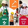 Bintiva Dress Up/Drama Play Helping At Home Trunk Set, Construction Worker/Chef/Gardener, 15 Pieces/Set (BNVBT023)~#|#~BF884C39-14DC-4042-B7E0D956855435F4_sc7