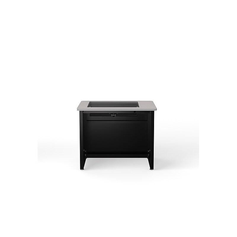 VersaDesk 36"W Downview Computer Desk, Grey/Black (DV3630-BG) image 1