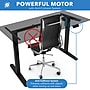 Mount-It! 55"W Electric Rectangular Adjustable Standing Desk, Black (MI-18087)~#|#~BF8B42DE-D078-4B90-86F0400C502B28BF_sc7