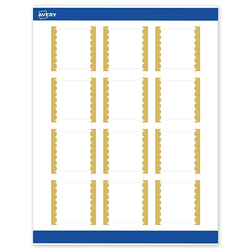 Avery Laser/Inkjet Square Multipurpose Labels, 2" x 2", White, 120/Pack (S00DK1) image 1