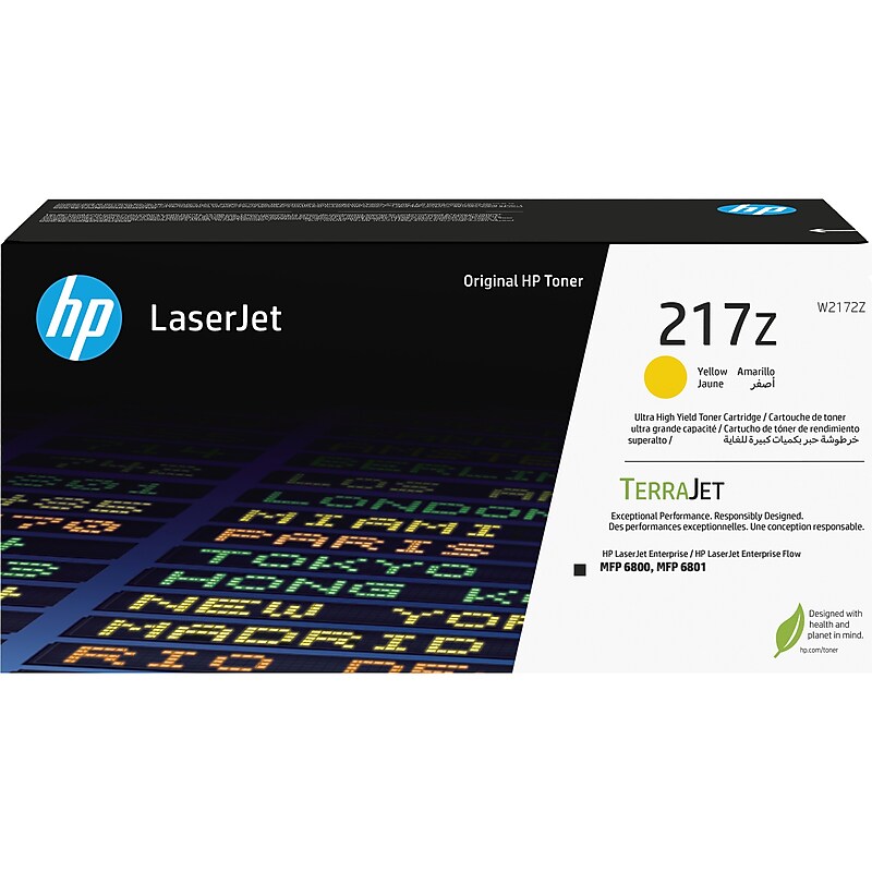 HP 217Z Yellow Ultra High Yield Toner Cartridge (W2172Z) image 1
