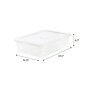 Iris 28 Qt. Storage Box with Snap Lid, Clear (500244)~#|#~BF92F613-82E7-4E05-9188A24CB565EE12_sc7
