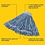 Rubbermaid Super Stitch Mop Head, 5" Headband (FGD25306BL00)~#|#~BF96DB5B-B46F-475A-A50981CBC700E8D0_sc7