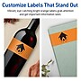 Avery Rectangle Multipurpose Labels, 2.5" x 7", Bright Orange, 240/Box (94247)~#|#~BF99DDFB-AB48-4632-87902559505BCBAB_sc7