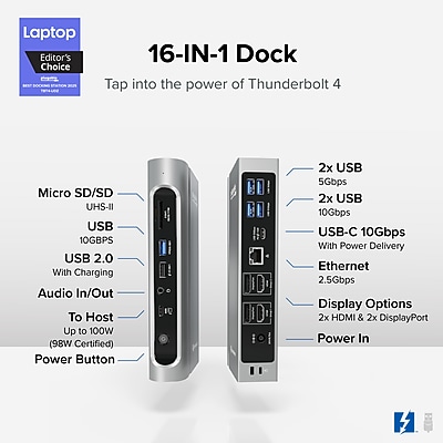 Plugable TBT4-UDZ Thunderbolt 4 Dock - Thumbnail 5
