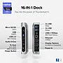 Plugable 16-in-1 Thunderbolt 4 Docking Station for 4 Monitor Setup, 100W, Silver/Black (TBT4-UDZ)~#|#~BF9DA95F-1CBA-4F6D-B9D7557B23C22DF8_sc7