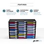 AdirOffice 30-Compartment Literature Organizer, 32" x 13", Black (501-30-BLK)~#|#~BFA0E66E-995F-4F5A-91E4860D5468B451_sc7
