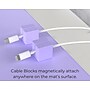 Function101 Desk Mat Pro + 2 Magnetic Cable Block Managers, 31" x 16", Purple (F101-DMPP2)~#|#~BFA97F2F-4CCA-4B41-9D5B311318042179_sc7