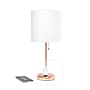 Simple Designs 19.5" LED Table Lamp, Rose Gold/White Shade (LT2024-RGD-CCLB)~#|#~BFAC5241-9FF7-4304-9D5FEBA4FD0A4234_sc7