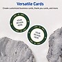 Avery Gold-Green Border Matte Blank Card, White, 120/Pack (S00-FDK)~#|#~BFB74693-870C-46F8-B4F5C6712C285A4E_sc7