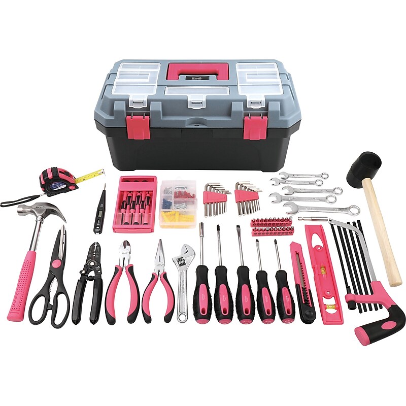 Apollo Tools Household Tool Kit, 170-Piece, Pink (DT7103P) image 1