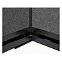 Luxor Workflow Series 6-Panel Freestanding Modular Room Divider System Starter Wall with Whiteboard, 70"H x 53"W, Black/Gray~#|#~BFBC7A4E-3CAB-409F-AF117C9573A5319B_sc7