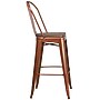 Flash Furniture Blake Contemporary Metal Vertical Back Barstool, Copper, 4-Pieces/Pack (4ET353430POCW)~#|#~BFBCD25C-8644-48AE-8D6BE4F2EDAAC264_sc7
