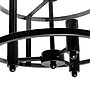 Lalia Home 3-Light 13" Farmhouse Glass and Metallic Accented LED Semi-flushmount, Matte Black (LHM-1000-BK)~#|#~BFC14657-4356-41E8-B0899B266E8EC312_sc7