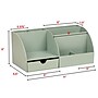 Staples 7-Compartment Plastic Desk Organizer, Sage Green (ST63871)~#|#~BFCB1241-88DB-4782-9139410A9A7A69CA_sc7