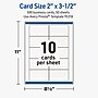 Avery Rectangle Business Cards, Matte White, 500/Pack (19479399747)~#|#~BFCF5888-744B-4F62-916BF739A37C2CED_sc7