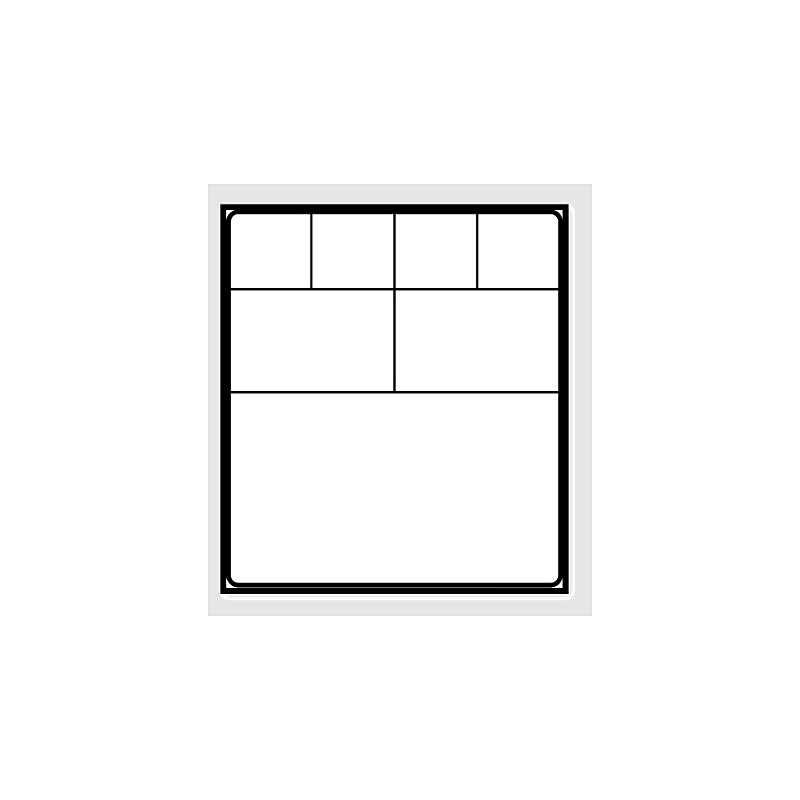 Caresfield Thermal Blank Medical Labels, 4" x 4.5", 2000/Carton (82041) image 1