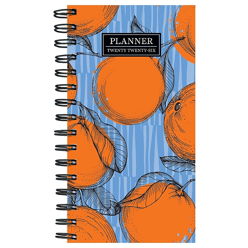 2026 TF Publishing Citrus 3.5" x 6.5" Weekly & Monthly, Paperboard Cover, Multicolored (26-7504) image 1
