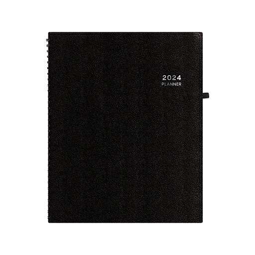 2024 Blue Sky Aligned 8.5" x 11" Weekly & Monthly Planner, Black