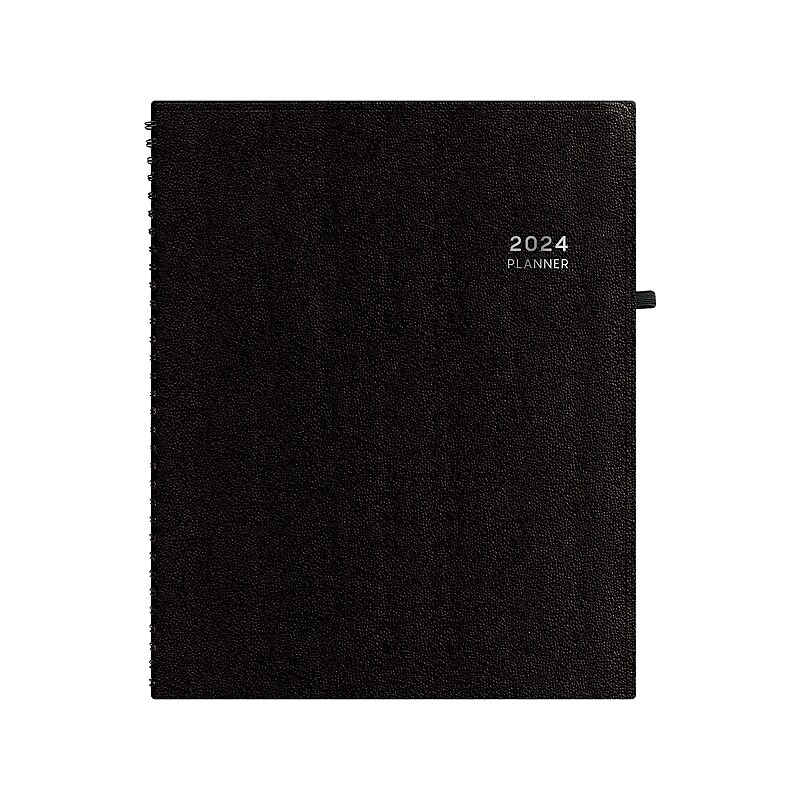 2024 Blue Sky Aligned 8.5" x 11" Weekly & Monthly Planner, Black (143588-24) image 1