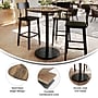 Flash Furniture TopGuard 36" Round Wood Restaurant Dining Table with Round Base, Natural/Black Base (STRD36NATTR24B)~#|#~BFD8FAE4-65F7-4F11-8C9D55667CB011A6_sc7