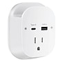 Ciao Tech Travel Charger Surge Protector Wall Tap with 2-USB Ports & Cellphone Holder, 540-Joules, White (CPATT00-071)~#|#~BFDE0C8E-F302-4E9C-A224188DFB5E0D9B_sc7