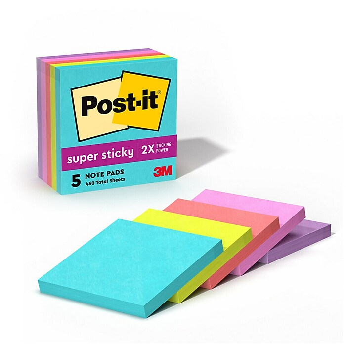 Post-it Super Sticky Notes, 3