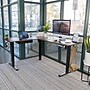 Mount-It! 63"W Electric L-Shaped Corner Adjustable Standing Desk, Rustic Brown/Black (MI-15010)~#|#~BFE027CF-76F8-41A4-95D48841EDE9FDF5_sc7