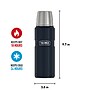 Thermos King Stainless Steel Vacuum Insulated Beverage Bottle, 16 oz., Midnight Blue (EASK2000MDB4)~#|#~BFE0BF41-D0A2-4F3C-82EAF395E16DAE24_sc7