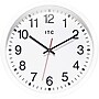 Infinity Instruments Obsidian ITC 14" Quartz Wall Clock, Plastic Case, Battery Powered (12830WH-830)~#|#~BFE12931-EA22-47C8-93962021EF063EAE_sc7
