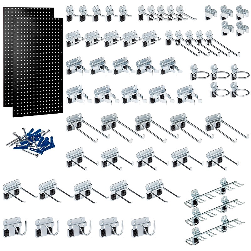 Triton Products LocBoard Pegboards with 63 pc. LocHook Assortment (LB2-BKKit) image 1