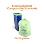 Coastwide Professional™ 12-13 Gallon Compostable Bag, 24" x 32", Low Density, 1 Mil, Green, 200 Bags/Box (CW62405)~#|#~BFE60044-1206-422A-A1EE1414BECF29B0_sc7