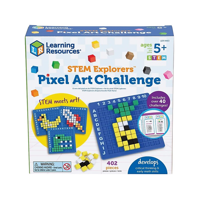 Learning Resources STEM Explorers Pixel Art Challenge Set (LER9463) image 1