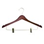 Nahanco 17" Wood Ladies' Concave Suit Hanger, Walnut, 100/Box (70-17RC)~#|#~BFEDE122-59ED-46D1-A6844AA2DB7A441B_sc7