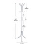 Mind Reader Freestanding Coat Rack, White, Metal (COATRACK11-WHT)~#|#~BFF1D1B4-48D6-488C-9C2C11371104858D_sc7