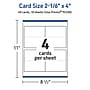 Avery Matte General Use Blank Cards, White, 40/Pack (95330)~#|#~BFF21F1B-0F45-4582-B6861AA393205240_sc7