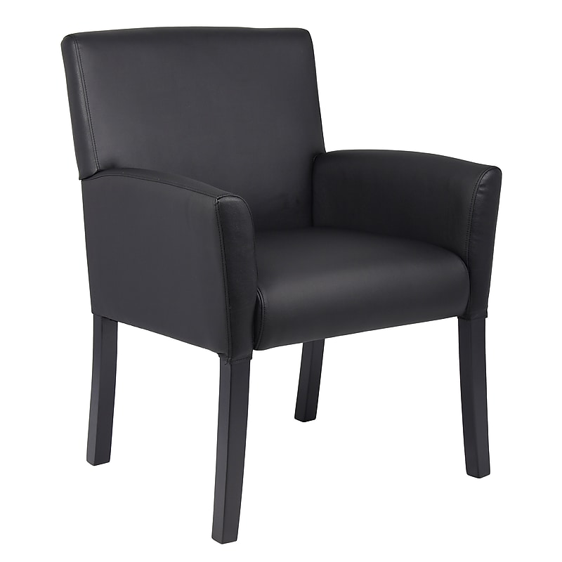 Boss Office Products Vinyl Guest Chair, Black (B639-BK) image 1