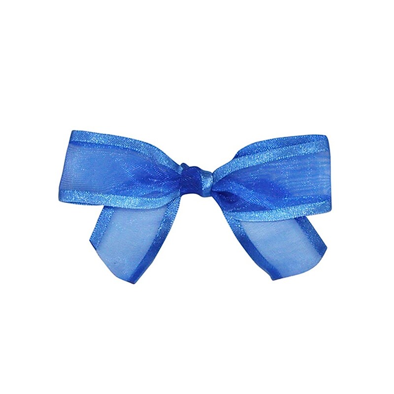 JAM Paper Satin Sheer Bows, Royal, 100/Pack (52640349158) image 1