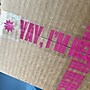 Shippy Tape Yay, I’m Here! Heavy Duty Packing Tape, 1.88" x 110 yds., Clear/Pink (STB1-YAYCLRPNK)~#|#~BFFE9C44-68DC-40FB-8B2B10A3E09BD9FE_sc7