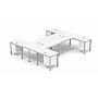 Boss Office Products Simple System 66"W L-Shaped Desk with File Pedestal, White, 4/Set (SGSD018-102-WT)~#|#~C0023429-45EF-482E-BFDDFD41341885E1_sc7