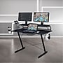 Techni Sport Carbon Computer Gaming Desk with Shelving, Black (RTA-TS200-BK)~#|#~C006C65F-3949-4D1F-8E954C19DF1EC9E5_sc7