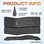 Delton KB250 Ergonomic Wireless Curved Keyboard with Cushioned Wrist Rest, Black (DKBE250-WR)~#|#~C007393F-981E-475B-97FD622015C8F16D_sc7