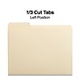 Staples 30% Recycled File Folders, 1/3-Cut Tab, Left Position, Letter Size, Manila, 100/Box (ST116749/116749)~#|#~C009DA0B-2AA1-46D3-84A2C163BFDA3748_sc7