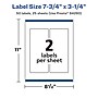 Avery Laser/Inkjet Rectangle Waterproof Multipurpose Labels, 3.25"  x 7.75", White, 50/Pack (94260)~#|#~C00BD84E-6E1B-4119-AA629F894A71D203_sc7