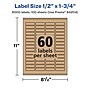Avery Laser/Inkjet Multipurpose Labels, 1.75" x ", Kraft Brown, 6000/Box (94204)~#|#~C00C3316-816C-4E96-AE89246B026ACF23_sc7