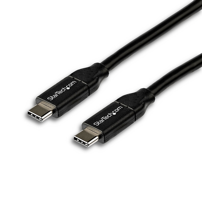 StarTech.com 6.6ft USB-C Cable, Charge/Sync, Black (USB2C5C2M) image 1