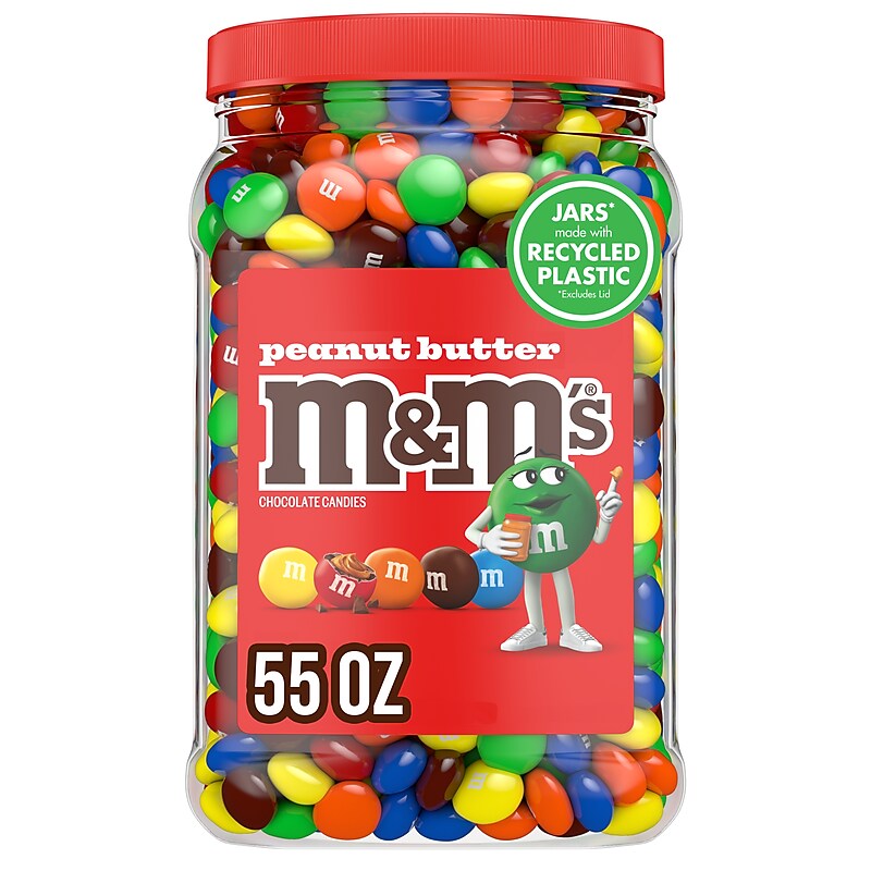 M&M's Peanut Butter Milk Chocolate Pieces, 55 oz. (220-02034) image 1