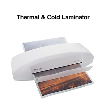 Staples Thermal & Cold Laminator, 9.5" Width, White (5738801/5738802)