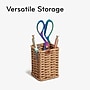 U Brands Woven Paper Rope/Metal Pencil Cup, Brown (6087U01-16)~#|#~C015110C-A575-4554-A99796ABF917E88A_sc7
